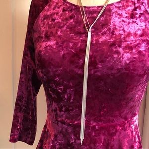 Silver drop necklace